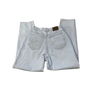 Vintage Lee‎ Riveted Gray 90s Jeans Women's Size 27 Size 10 Mom High Waisted